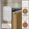 40–500 cm No-Drill Tension Curtain Rod, 33 mm Telescoping Rod, Stainless Steel, 410–500 cm view 2
