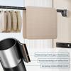 40–500 cm No-Drill Tension Curtain Rod, 33 mm Telescoping Rod, Stainless Steel, 410–500 cm view 3