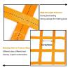 Cargo Securing Strap Net, Flat Elastic Polyester Freight Net, 2 x 2 m, 20 cm Mesh, 3.5 t Load view 4