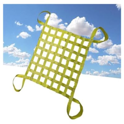 Heavy-Duty Lifting Sling Net, 1.5 x 1.5 m, 10 cm Mesh, 500 kg Load