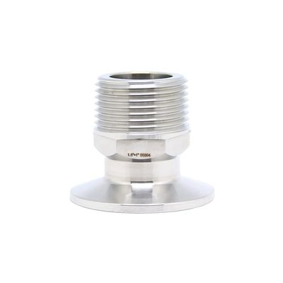 TC 50.5 mm x 1" MNPT Hex Male Adapter, 304 Stainless Steel