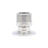 TC 50.5 mm x 1" MNPT Hex Male Adapter, 304 Stainless Steel view 1