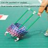 Generic PVC Hoop and Jump Rope Holder Stand, Freestanding Storage Cart (Green, 40 cm) view 2