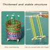 Generic PVC Hoop and Jump Rope Holder Stand, Freestanding Storage Cart (Green, 40 cm) view 3
