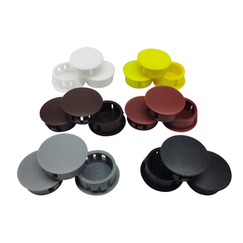 Round Nylon Hole Plugs, 38 mm, 5-Pack