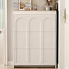 Vertical Shoe Cabinet, Space-Saving Shoe Storage for Entryways, Corner Storage Solution for Small Spaces, Ideal for Living Rooms and Bedrooms (112 x 70 x 24 cm) view 2