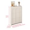 Vertical Shoe Cabinet, Space-Saving Shoe Storage for Entryways, Corner Storage Solution for Small Spaces, Ideal for Living Rooms and Bedrooms (112 x 70 x 24 cm) view 3