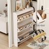 Vertical Shoe Cabinet, Space-Saving Shoe Storage for Entryways, Corner Storage Solution for Small Spaces, Ideal for Living Rooms and Bedrooms (112 x 70 x 24 cm) view 4