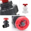 1-Piece UPVC Gate Valve, White, 20 mm Inner Diameter (DN15) view 4
