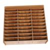 HORIALENCE 30-Compartment Cell Phone Storage Box, Brown view 1