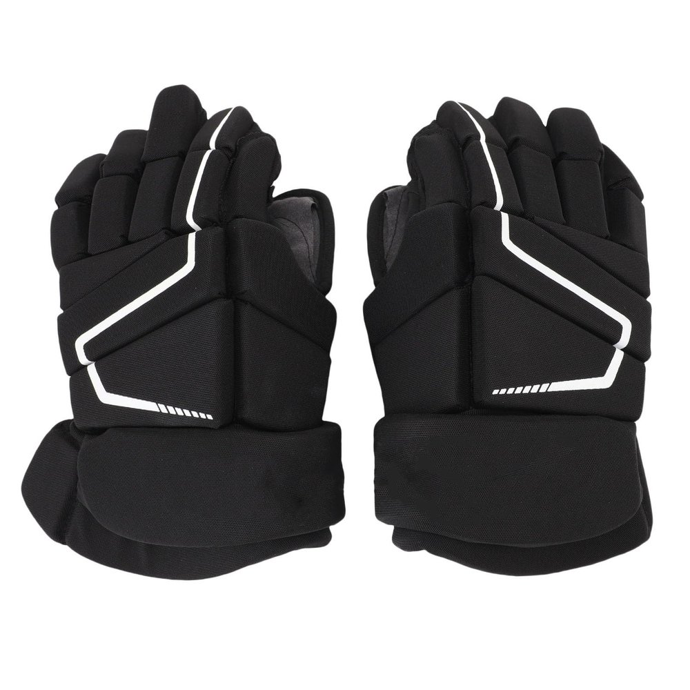 RiToEasysports Protective Hockey Gloves, Breathable Nylon with Extra Padding for Ice, Roller, and Street Hockey (11 in.)
