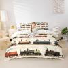 Homemissing Kids' Vintage Train Bedding Set, 220 x 240 cm view 3