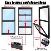Replacement Basement Sliding Window, Lockable Aluminum Storm Window for RVs view 2