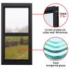 Replacement Basement Sliding Window, Lockable Aluminum Storm Window for RVs view 3