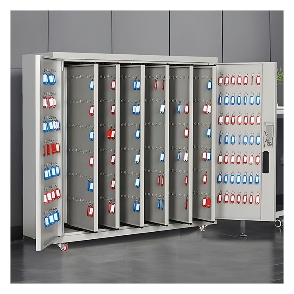 Steel Key Cabinet, Large Capacity, 600-Bit Secure Key Storage
