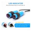 ULBTLUOYV 1-Piece M18 5 m Through-Beam Photoelectric Proximity Switch Sensor PE18 for Safety Equipment (PNP NC) view 3