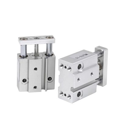 PRXFRWOW Miniature Guided Rod Cylinder MGJ6-5, MGJ6-10, MGJ6-15, MGJ10-5, MGJ10-10, MGJ10-15, MGJ10-20, 1 Piece (MGJ10x20-S)