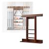 Wall-Mounted Solid Wood Billiard Cue Rack for 8 Cues view 1