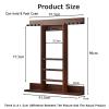 Wall-Mounted Solid Wood Billiard Cue Rack for 8 Cues view 2