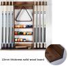 Wall-Mounted Solid Wood Billiard Cue Rack for 8 Cues view 3