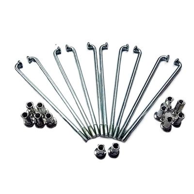 ZGYOZMNG Bicycle Spokes, 100 Pieces/Set, 12G 2.5 mm × 60/65/70/75/80/85/90/95/100/105/110/115180 mm, for Bicycles, Motorcycles and E-Bikes (120 mm)