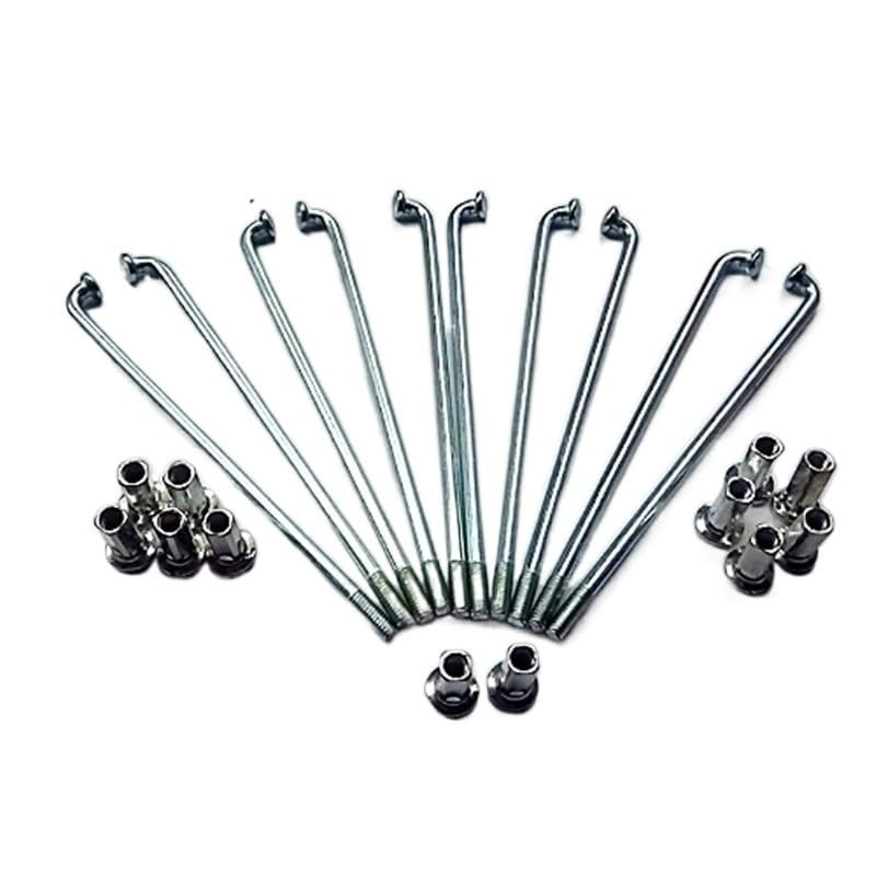 ZGYOZMNG Bicycle Spokes, 100 Pieces/Set, 12G 2.5 mm × 60/65/70/75/80/85/90/95/100/105/110/115180 mm, for Bicycles, Motorcycles and E-Bikes (120 mm)