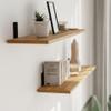 AKKE Breto Hanging Wall Shelf, 50 cm, Metal and Furniture Board, Loft Antique Oak view 3