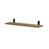 AKKE Breto Hanging Wall Shelf, 50 cm, Metal and Furniture Board, Loft Antique Oak view 4