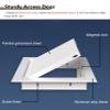 EXCLURA Access Panel for Drywall, Magnetic Push Latch, White, 35 x 35 cm view 3