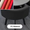 Black Table and Chair Set for Offices, Kitchens, and Dining view 3