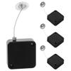 Retractable Anti-Theft Cable Holders, 4-Pack, Black view 1