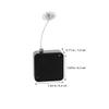 Retractable Anti-Theft Cable Holders, 4-Pack, Black view 2