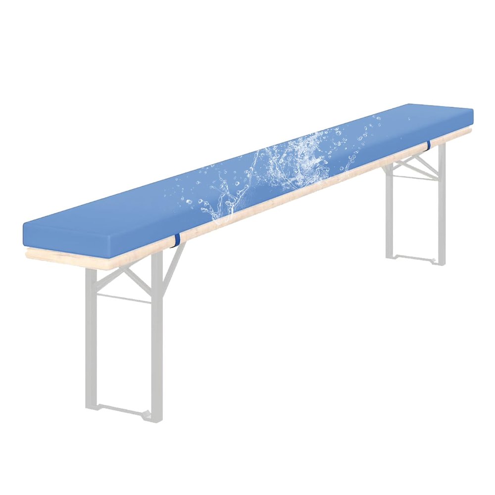 Padded Beer Bench Cushion, Water-Resistant, 120 x 30 x 3 cm