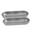 2-Piece Elongated Carbon Steel Hot Dog Bun Pan Set view 1