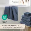 Pure Label Guest Towels, 4-Pack, 30 x 50 cm, 100% Cotton - Denim Blue view 3
