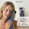 Pure Label Guest Towels, 4-Pack, 30 x 50 cm, 100% Cotton - Denim Blue view 4