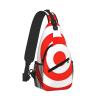 OKFSTY Target Print Crossbody Chest Bag, Black, One Size view 2