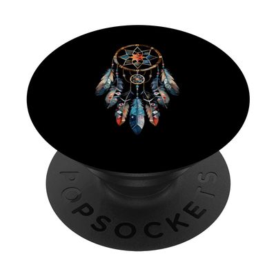 Dreamcatcher Native American Indian Feathers Tribal Arts PopSockets Adhesive PopGrip