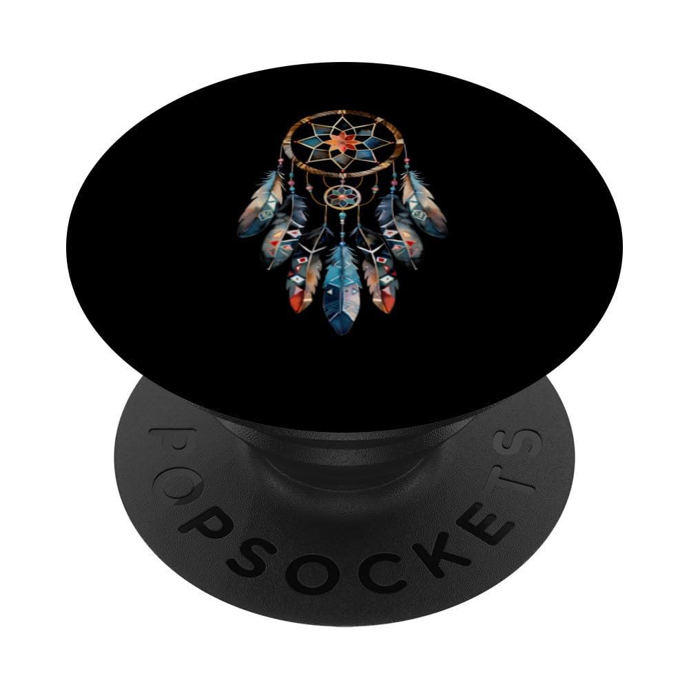 Dreamcatcher Native American Indian Feathers Tribal Arts PopSockets Adhesive PopGrip