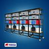 PROREGAL Mega Deal 4-Pack BFFEL Mobile Picking Cart, 192 x 90 x 50 cm, 5 Tiers, Black view 2