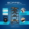 PROREGAL Mega Deal 4-Pack BFFEL Mobile Picking Cart, 192 x 90 x 50 cm, 5 Tiers, Black view 3