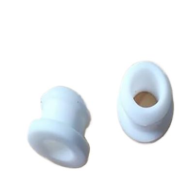 White Silicone Hole Plugs (1/2/5 pcs), Heat-Resistant Flexible Snap Caps for Protecting Wires and Cables (4,550,6 mm) (20 mm, Bore 16 mm, 2 pcs)