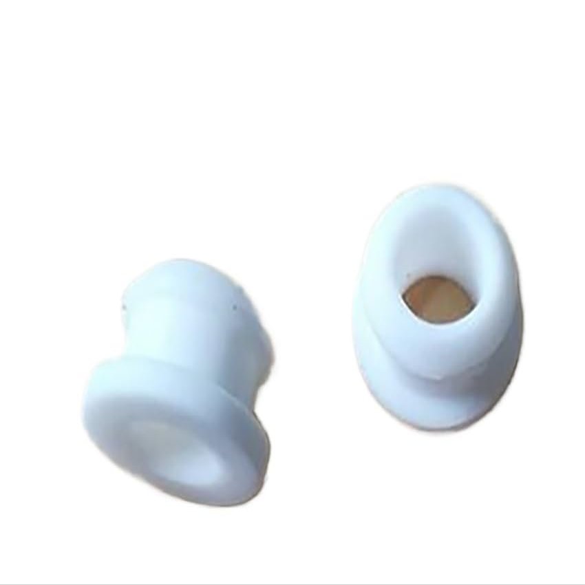 White Silicone Hole Plugs (1/2/5 pcs), Heat-Resistant Flexible Snap Caps for Protecting Wires and Cables (4,550,6 mm) (20 mm, Bore 16 mm, 2 pcs)