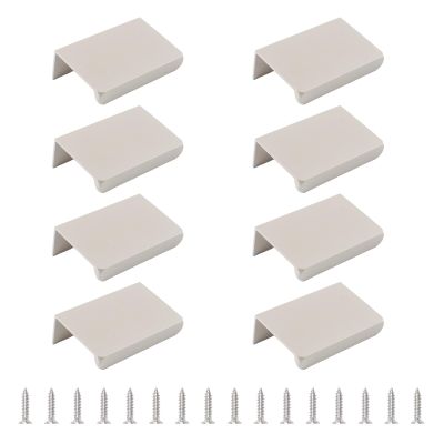 MOROBOR 8-Pack 50 mm Cashmere Gray Aluminum Finger Edge Pulls