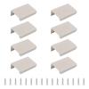 MOROBOR 8-Pack 50 mm Cashmere Gray Aluminum Finger Edge Pulls view 1