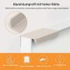 MOROBOR 8-Pack 50 mm Cashmere Gray Aluminum Finger Edge Pulls view 3