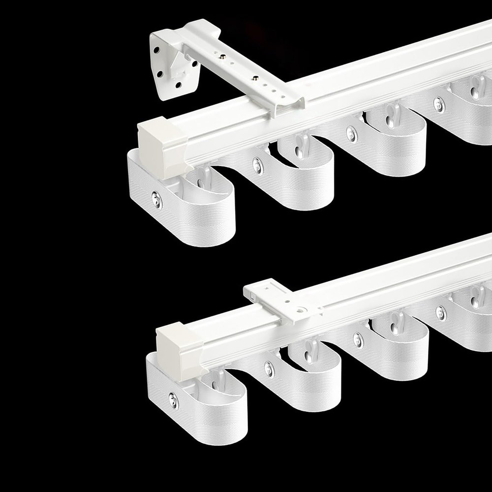 Single-Track Curtain Kit for Wall or Ceiling Mounting