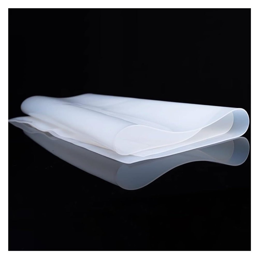 Solid Neoprene Rubber Sheet, Food-Grade Transparent Rubber Mat, 500 x 500 mm, 4 mm Thick