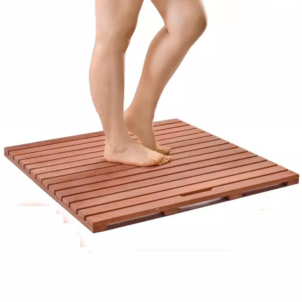 Waterproof Bath Mat, Quick-Drying with Drainage Design
