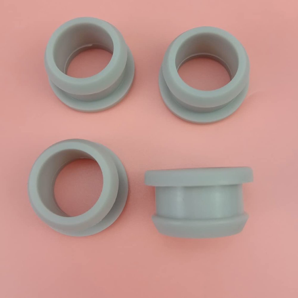 Silicone Hole Plug Caps, 4.5/5/5.5/6 mm, Heat-Resistant Cable Grommets, 8 mm OD (5.5 mm Bore), 5-Pack